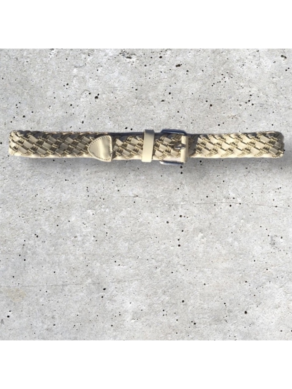 Banana Repubic Cream/Ivory Woven Belt